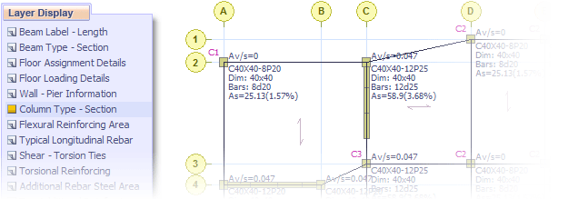 ETABS MATE - Layer Display