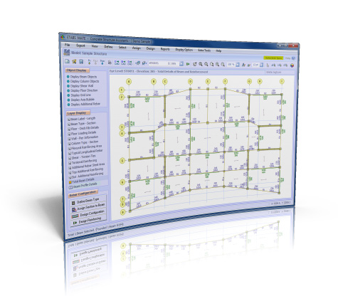 نرم افزار قدرتمند ترسیم نقشه سازه ETABS MATE