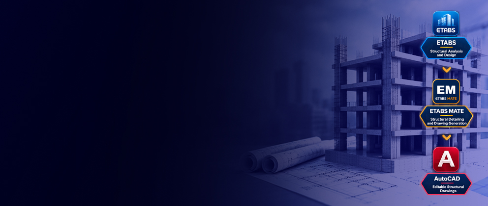 ETABS MATE concrete structural detailing software for reinforced concrete structural drawings